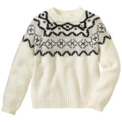 Jungen Strickpullover mit Norweger-Muster (Nur online)