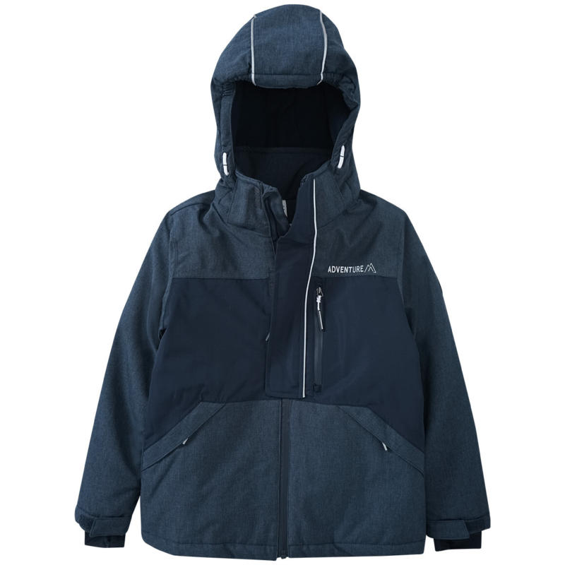 Jungen Schneejacke in Melange-Optik