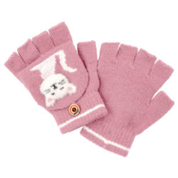 Mädchen Handschuhe mit Katzen-Motiv