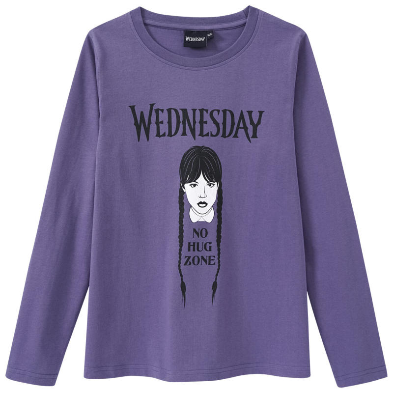 WEDNESDAY Langarmshirt mit großem Print (Nur online)