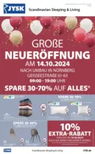 JYSK JYSK: Neueröffnung in Nürnberg - bis 20.10.2024