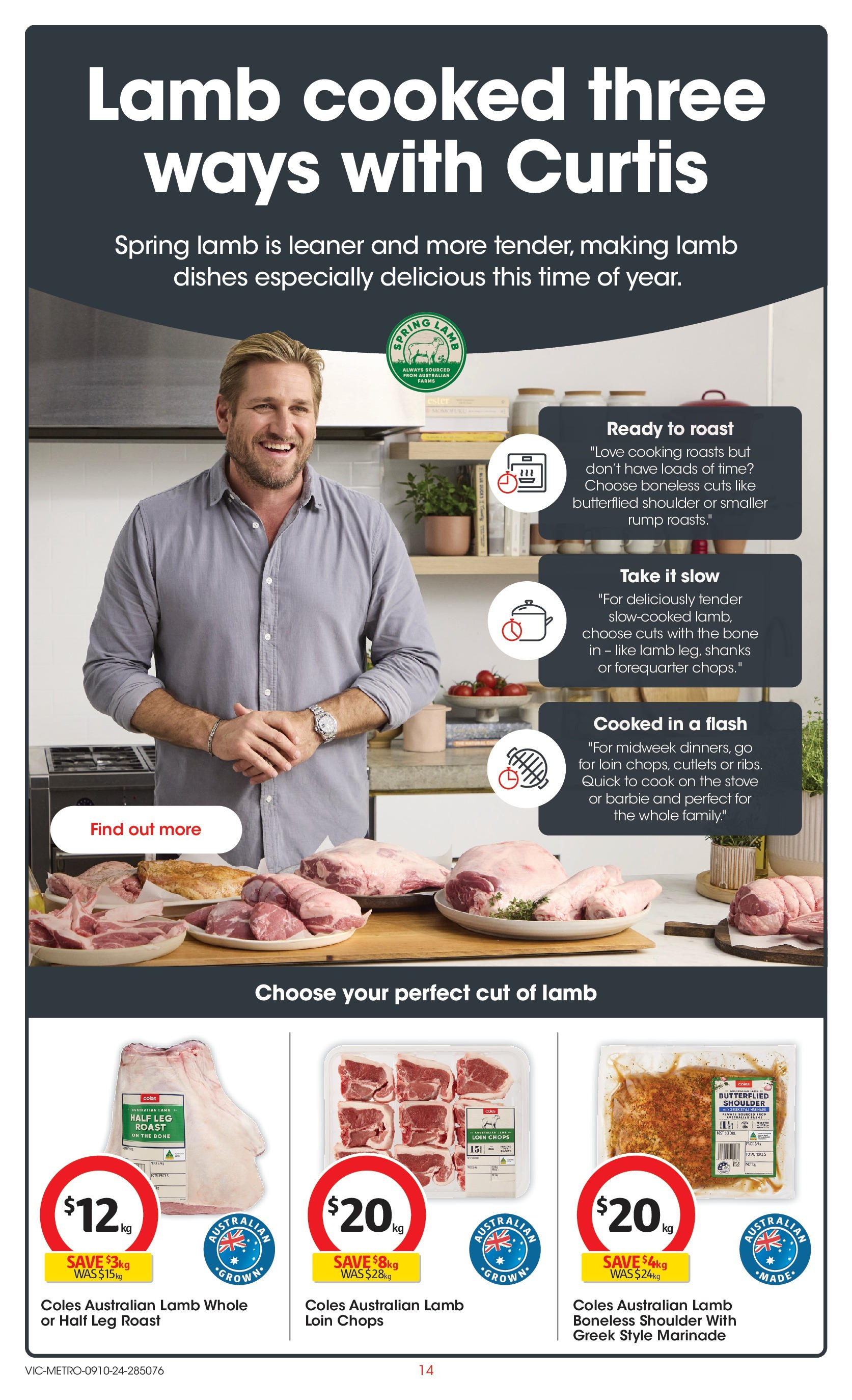 ﻿﻿Coles catalogue valid from 09/10/2024 > Online Australia | Page: 14 | Products: Lamb, Stove