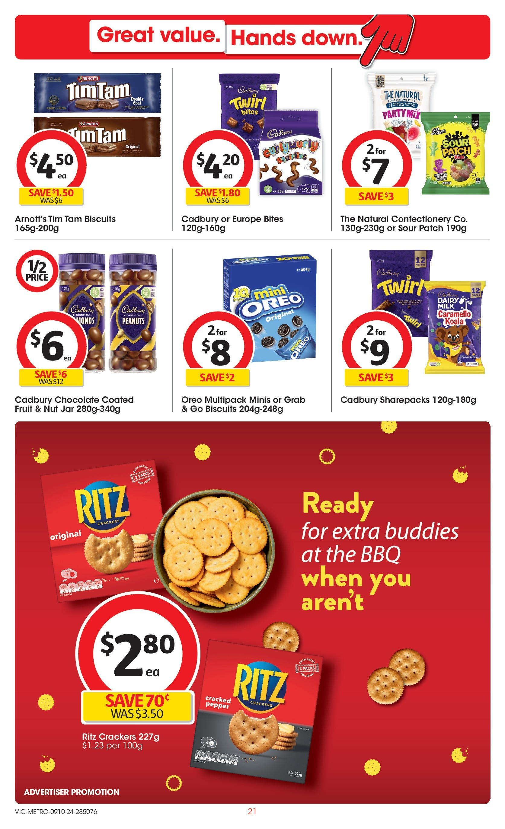 ﻿﻿Coles catalogue valid from 09/10/2024 > Online Australia | Page: 21 | Products: Milk, Dairy, Chocolate, Pepper