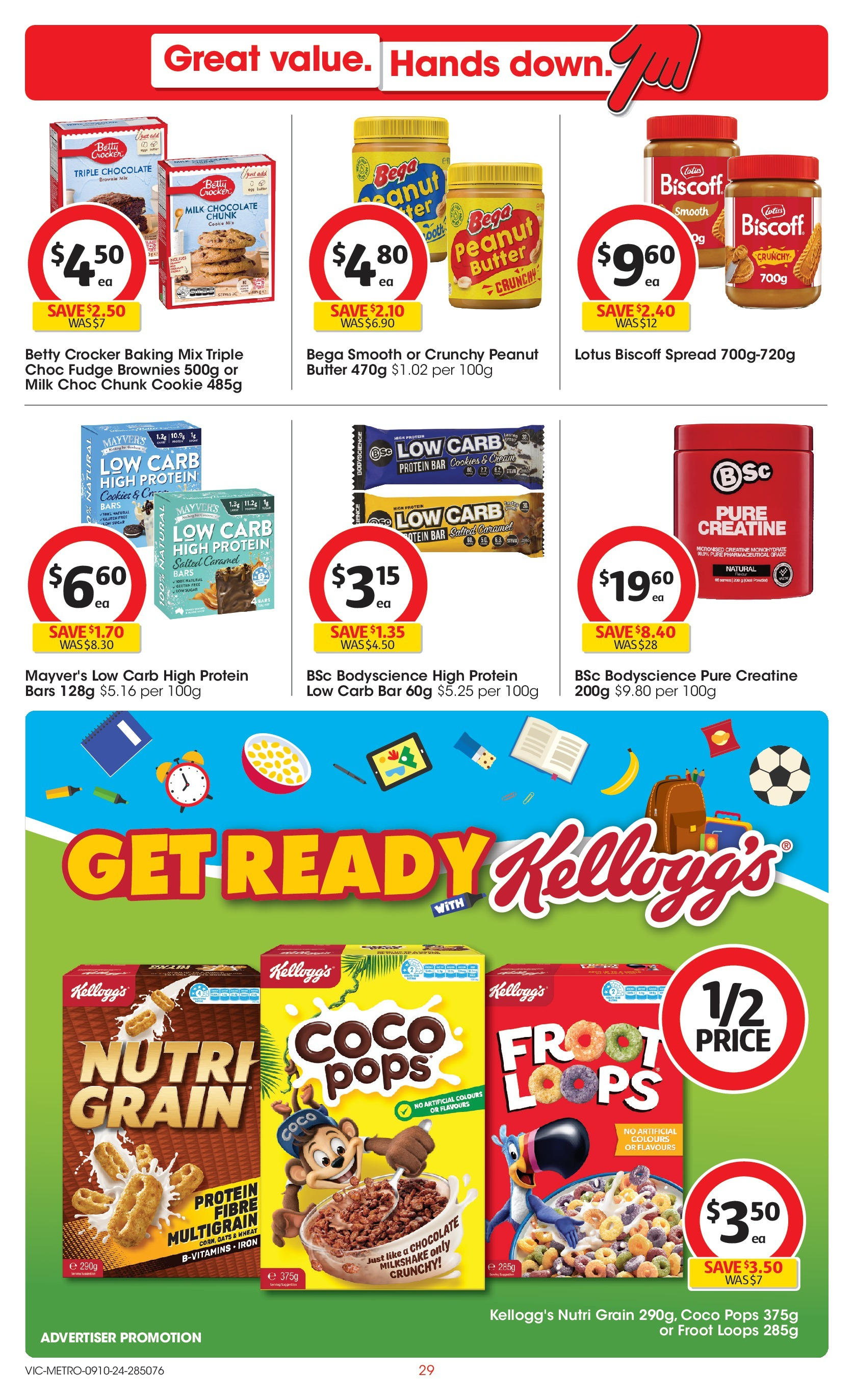 ﻿﻿Coles catalogue valid from 09/10/2024 > Online Australia | Page: 29 | Products: Milk, Chocolate, Oats, Wheat