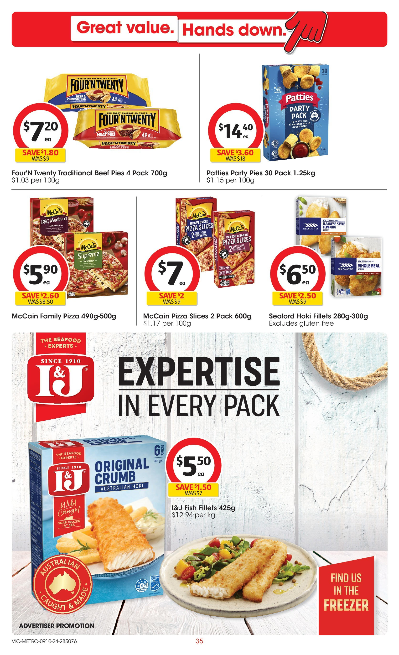 ﻿﻿Coles catalogue valid from 09/10/2024 > Online Australia | Page: 35 | Products: Cheese, Fish, Seafood, Sausage