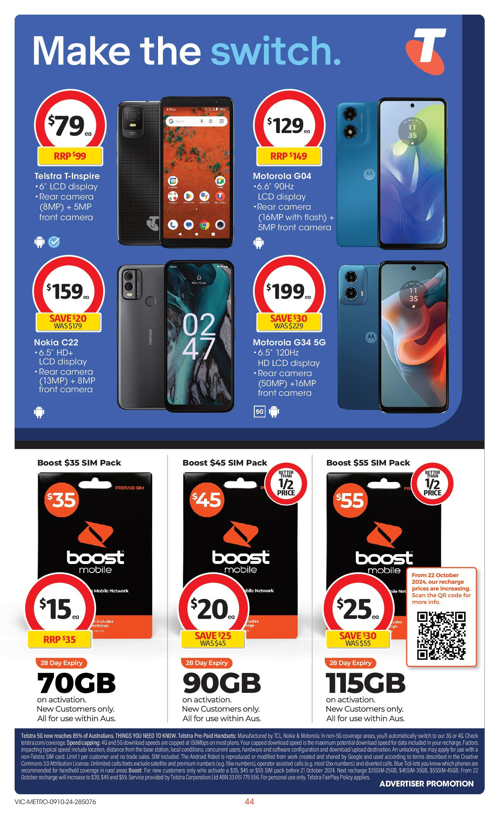 ﻿﻿Coles catalogue valid from 09/10/2024 > Online Australia | Page: 44 | Products: Camera, Satellite, Robot, Mobile