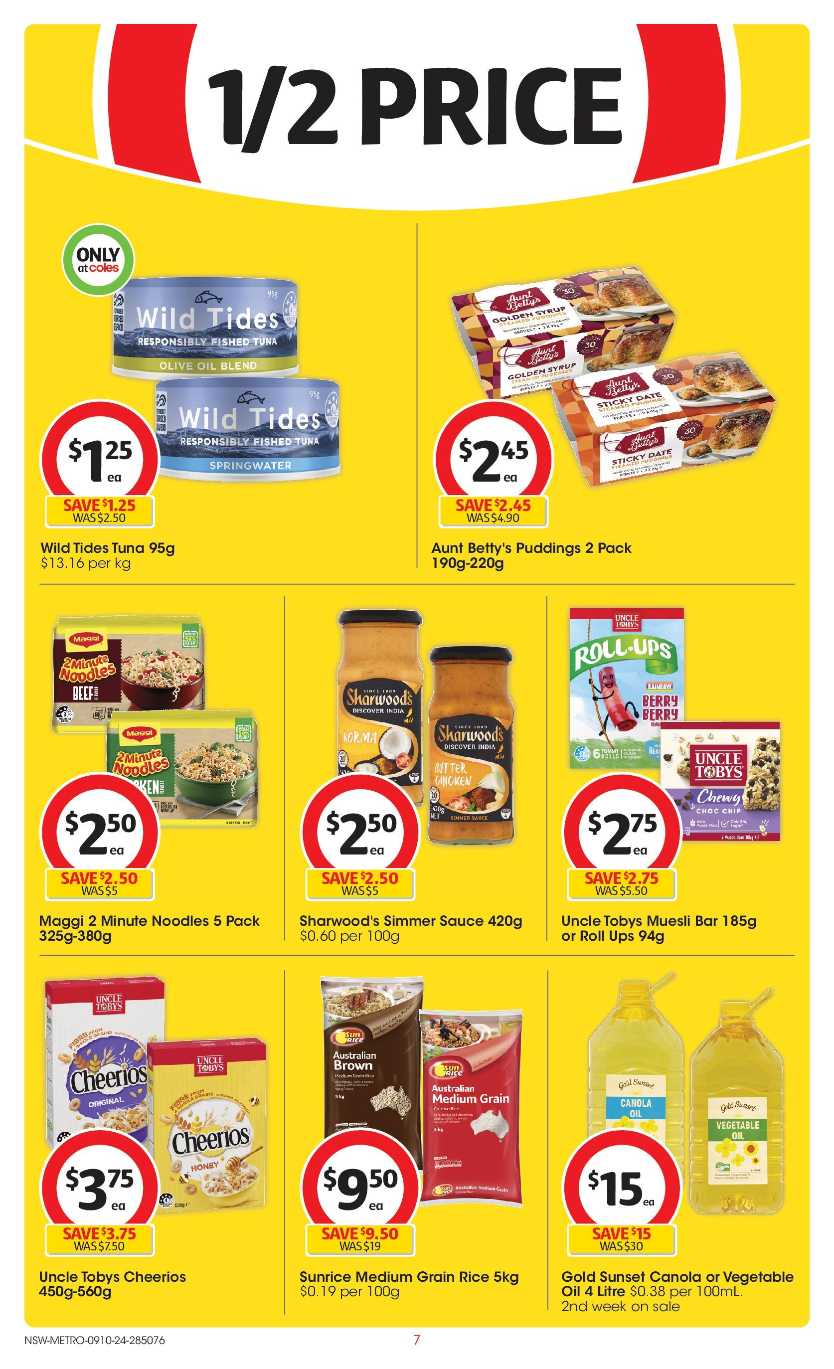 ﻿﻿Coles catalogue valid from 09/10/2024 > Online Australia | Page: 7 | Products: Butter, Rice, Noodles, UPS