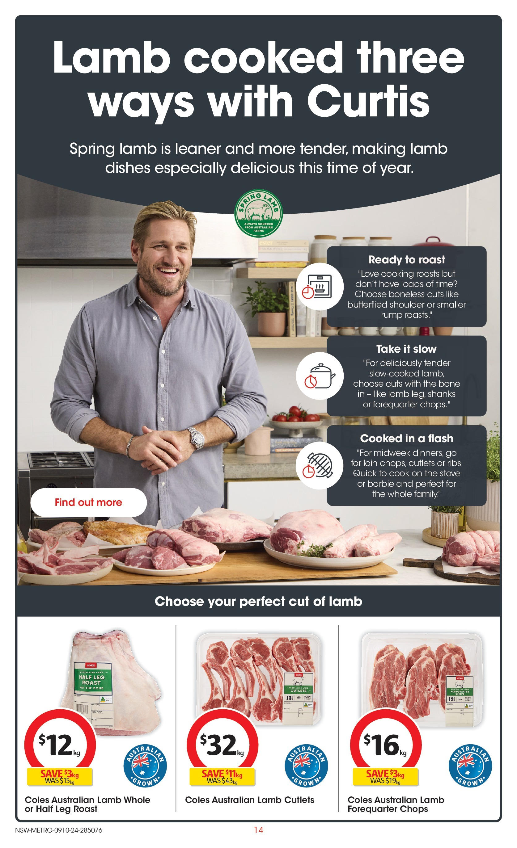 ﻿﻿Coles catalogue valid from 09/10/2024 > Online Australia | Page: 14 | Products: Lamb, Stove