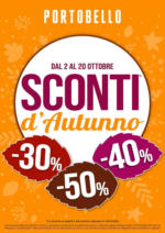 Portobello Sconti d'autunno! - al 20.10.2024