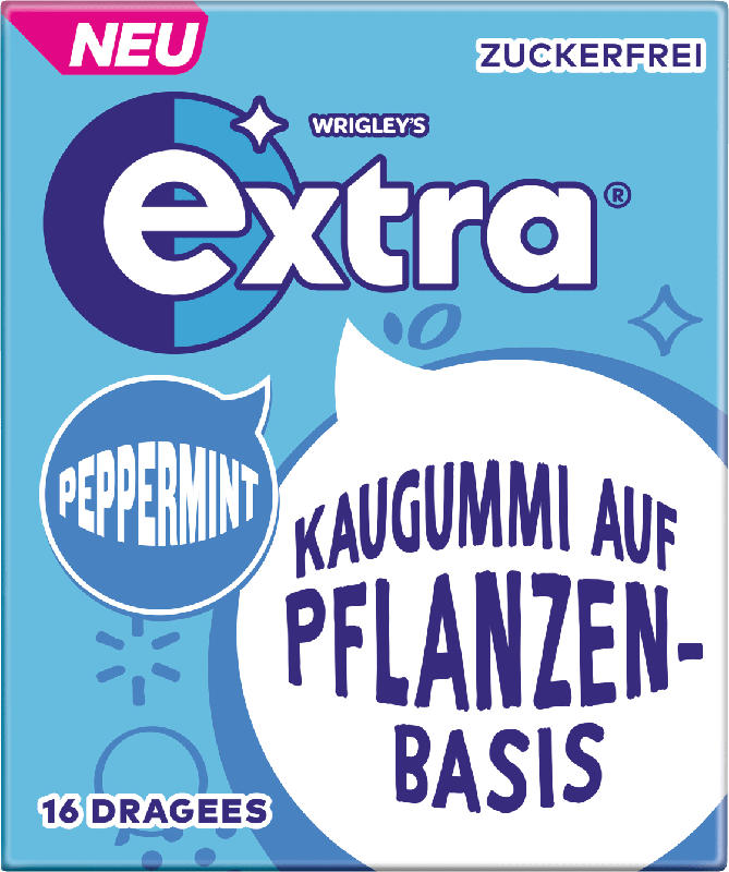 EXTRA Kaugummi Peppermint, zuckerfrei