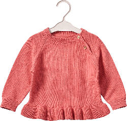 ALANA Pullover aus Strick mit Rüschen, rosa, Gr. 74