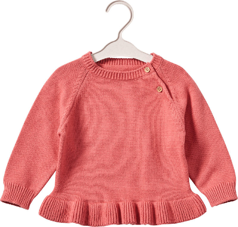 ALANA Pullover aus Strick mit Rüschen, rosa, Gr. 74