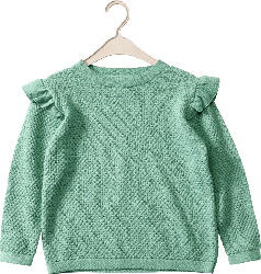 ALANA Pullover mit Rüschen, grün, Gr. 128