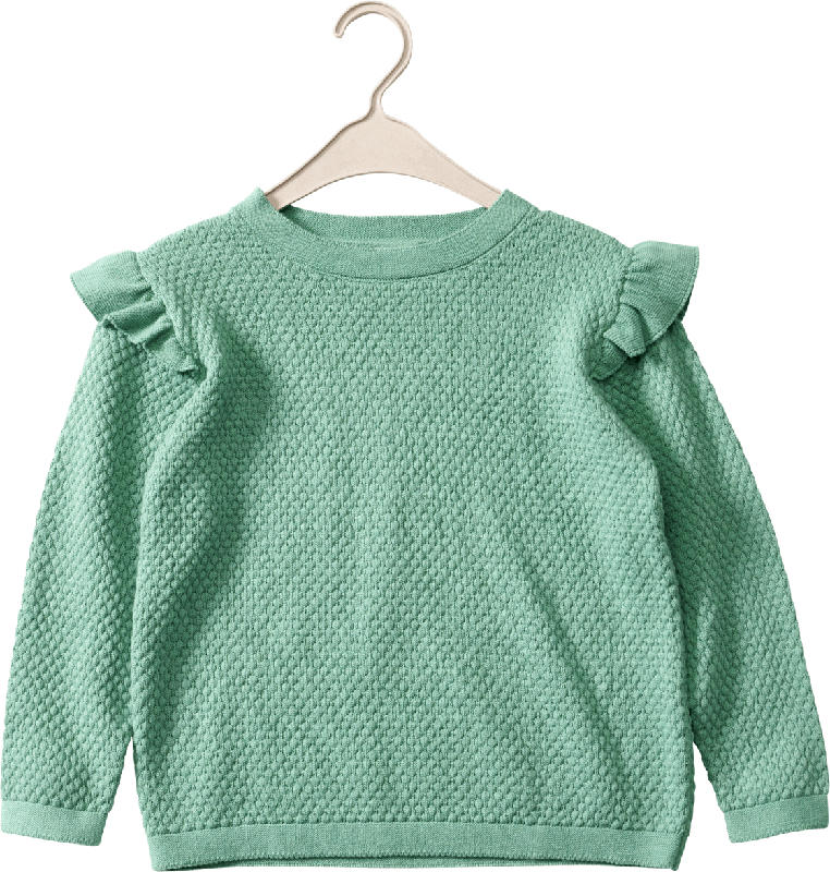 ALANA Pullover mit Rüschen, grün, Gr. 116