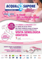 Acqua & Sapone IL TOUR DELLA PREVENZIONE DEL TUMORE AL SENO - al 27.10.2024