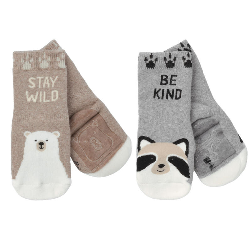 2 Paar Baby Stoppersocken mit ABS-Sohle