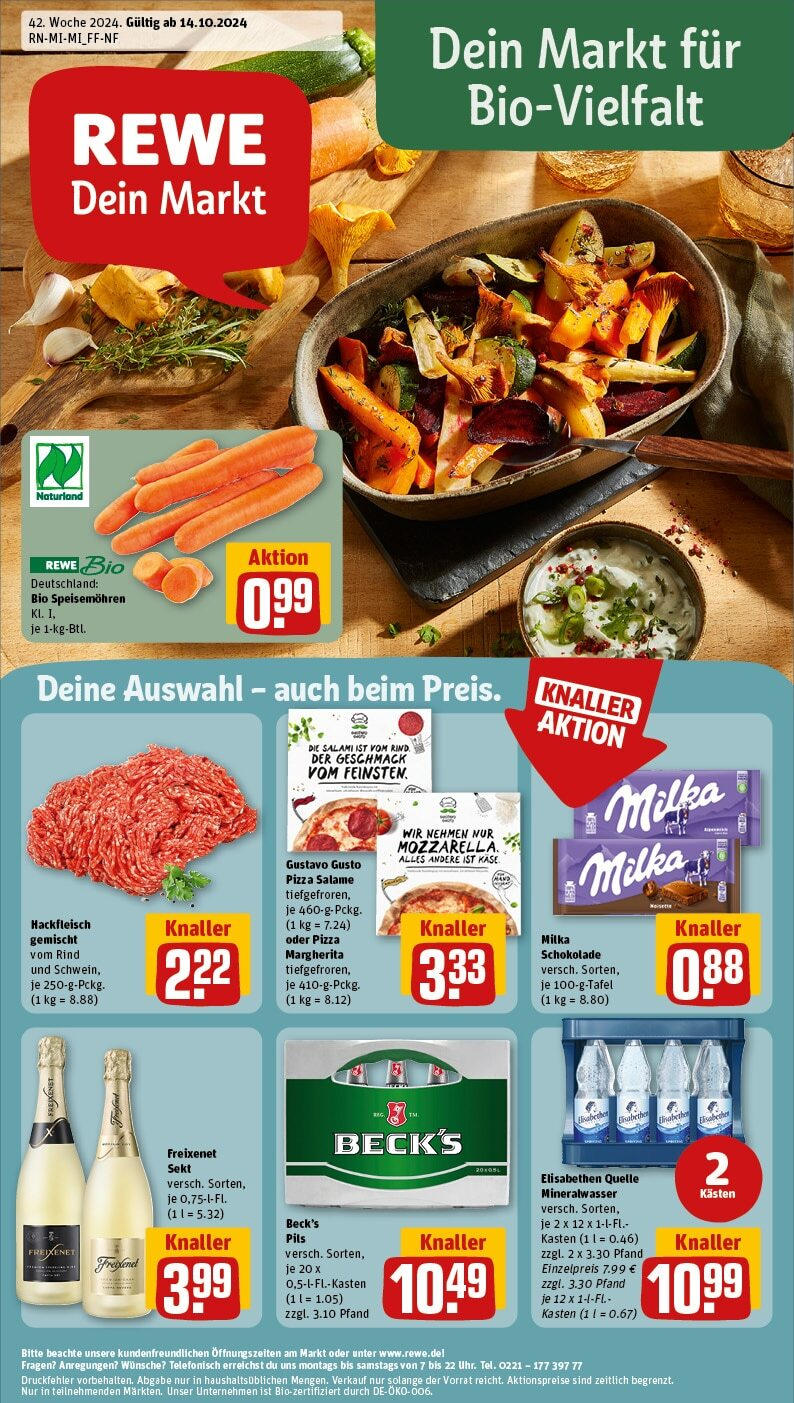 REWE Prospekt ab 14.10.2024 nächste Woche - Petersberg, Alte Ziegelei 3