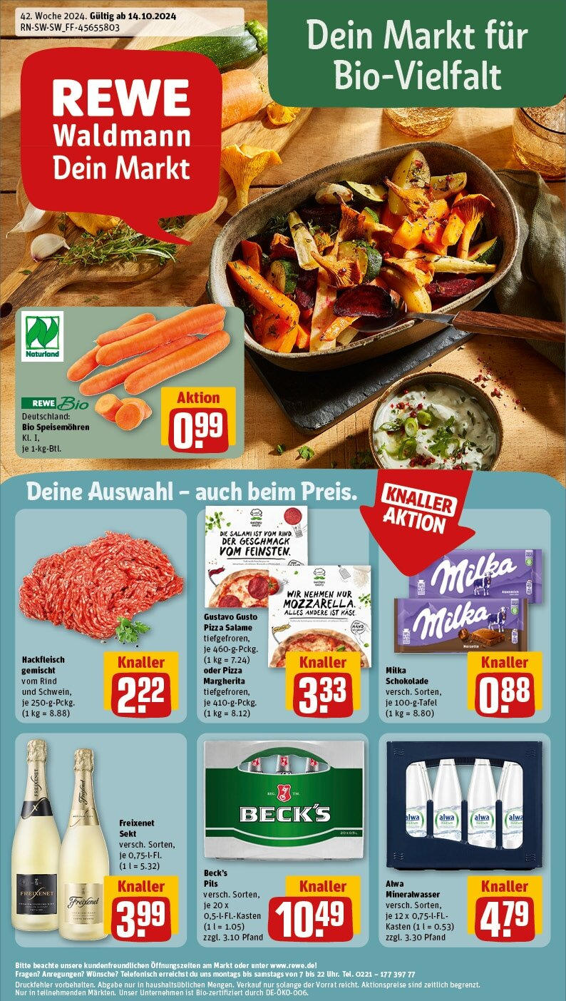 REWE Prospekt ab 14.10.2024 nächste Woche - Rewe: Wochenangebote