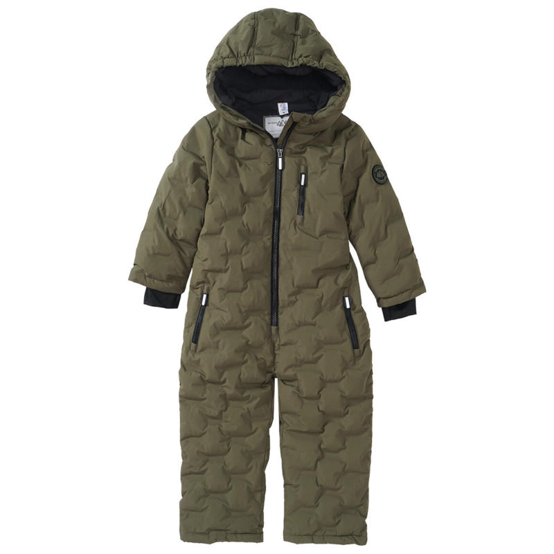 Jungen Schneeoverall in Unifarben