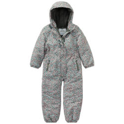 Mädchen Schneeoverall mit Blumen-Allover