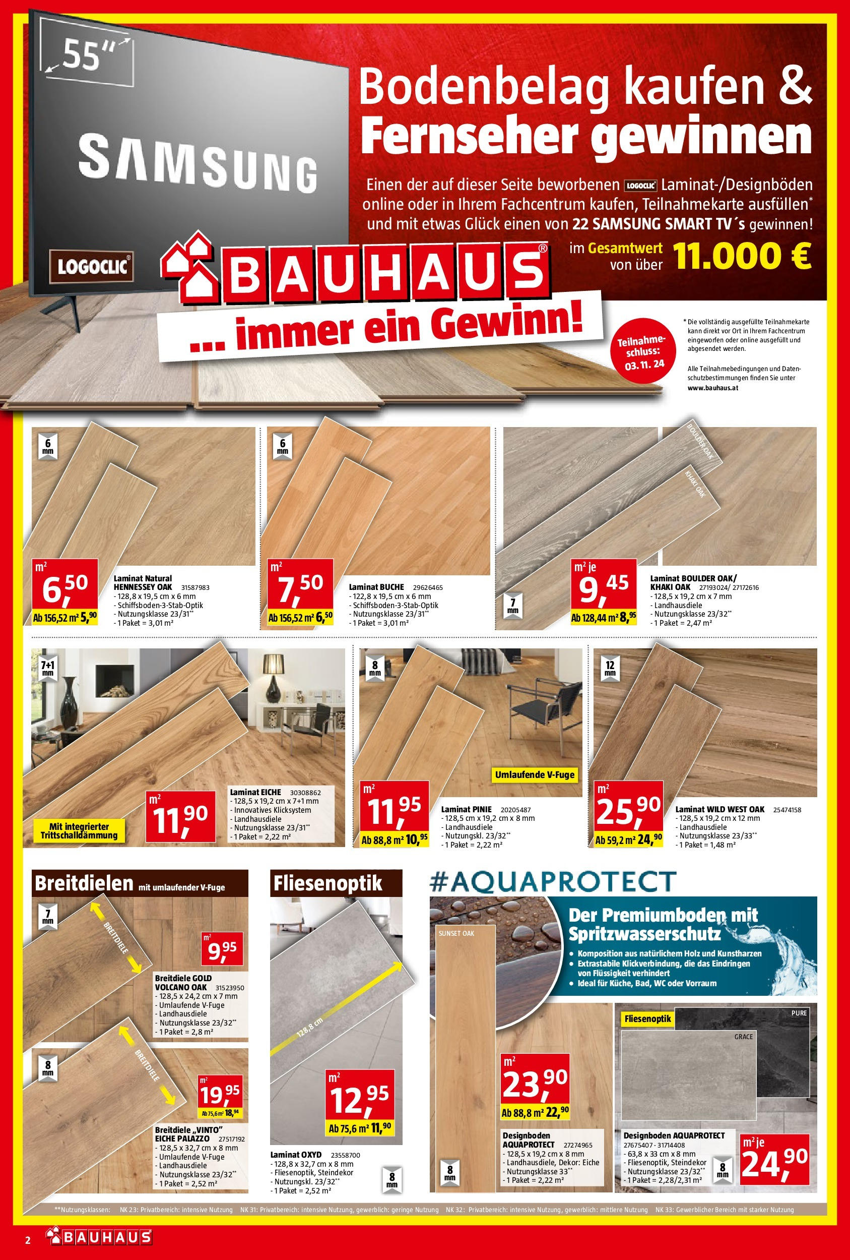 Bauhaus Prospekt aktuell von 14.10.2024 - Aktuelle Angebote | Seite: 2 | Produkte: Fernseher, Samsung