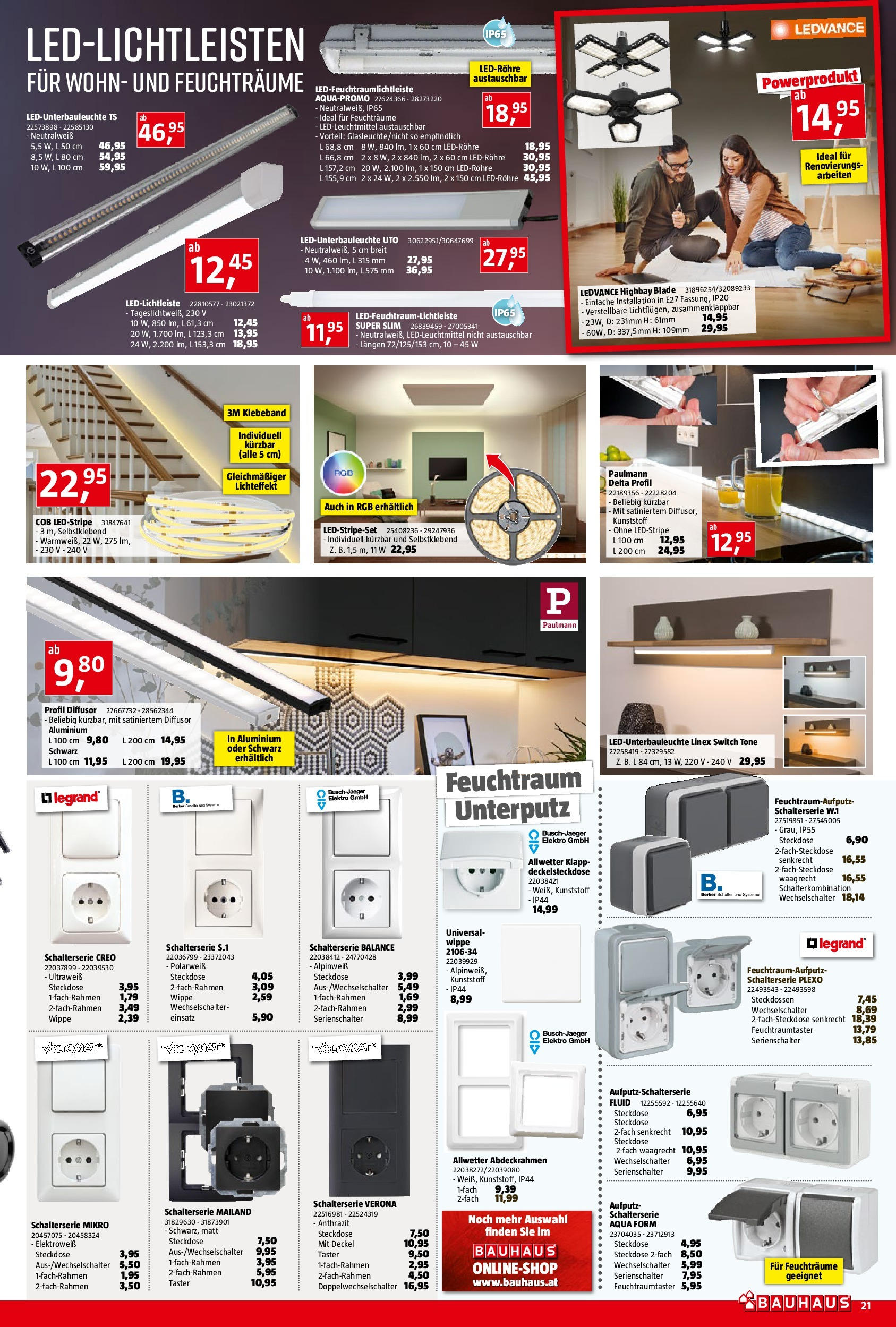 Bauhaus Prospekt aktuell von 14.10.2024 - Aktuelle Angebote | Seite: 21 | Produkte: Steckdose