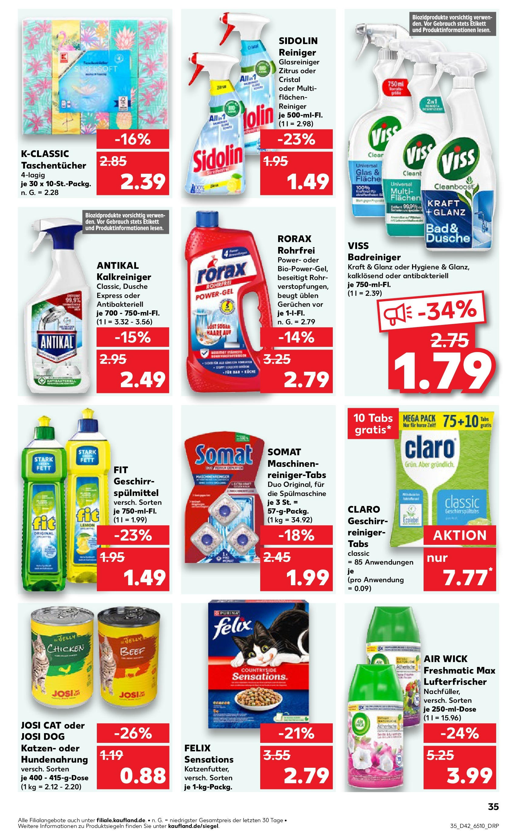 Kaufland - Nordrhein - Westfalen  (ab 17.10.2024) » Angebote Online zum Blättern | Seite: 35 | Produkte: Bad, Dusche