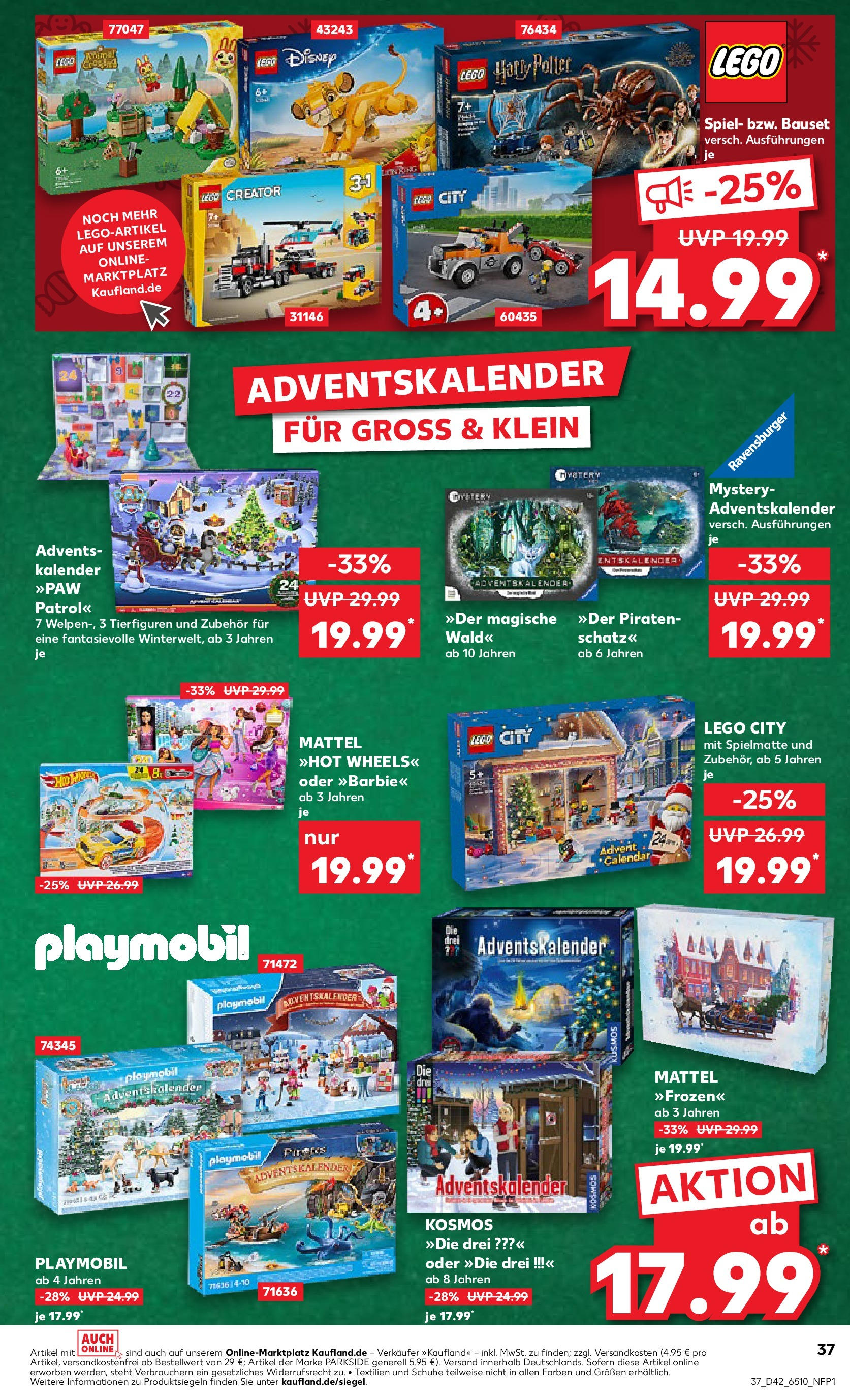 Kaufland - Nordrhein - Westfalen  (ab 17.10.2024) » Angebote Online zum Blättern | Seite: 37 | Produkte: Spiel