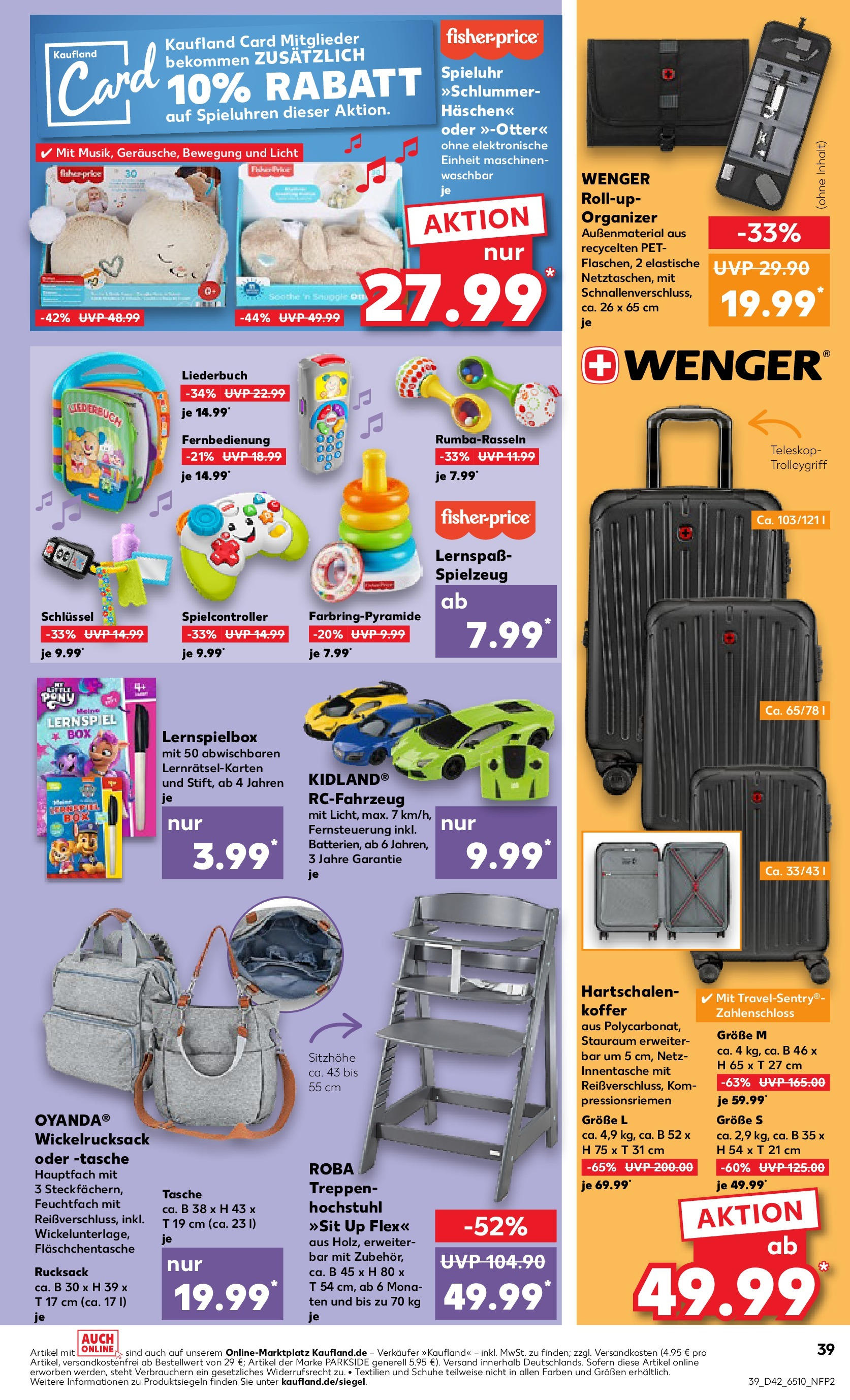 Kaufland - Nordrhein - Westfalen  (ab 17.10.2024) » Angebote Online zum Blättern | Seite: 39 | Produkte: Tasche, Rucksack, Koffer