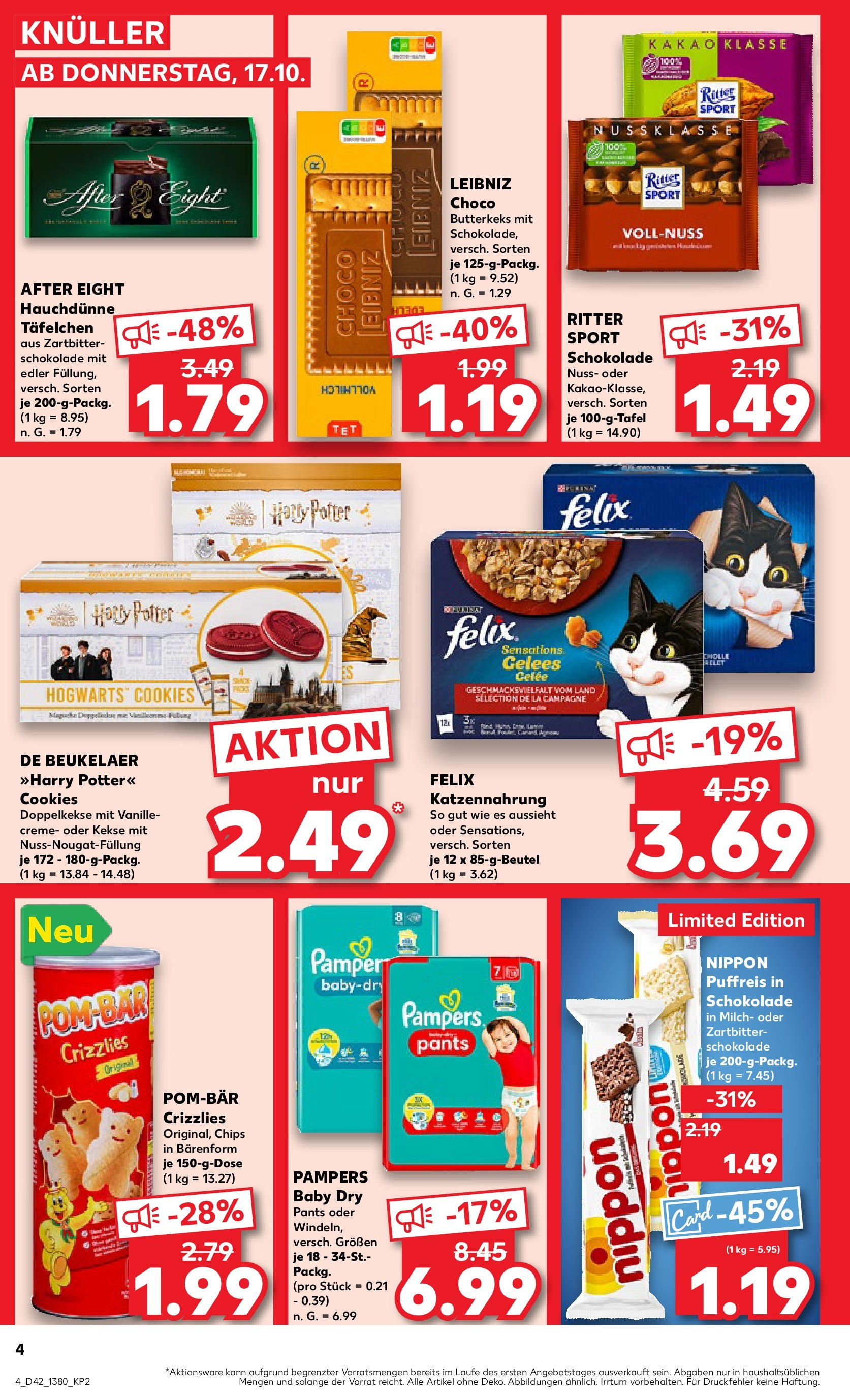 Kaufland - Nordrhein - Westfalen  (ab 17.10.2024) » Angebote Online zum Blättern | Seite: 6 | Produkte: Schokolade, Heidelbeeren, Pfirsich, Toffifee