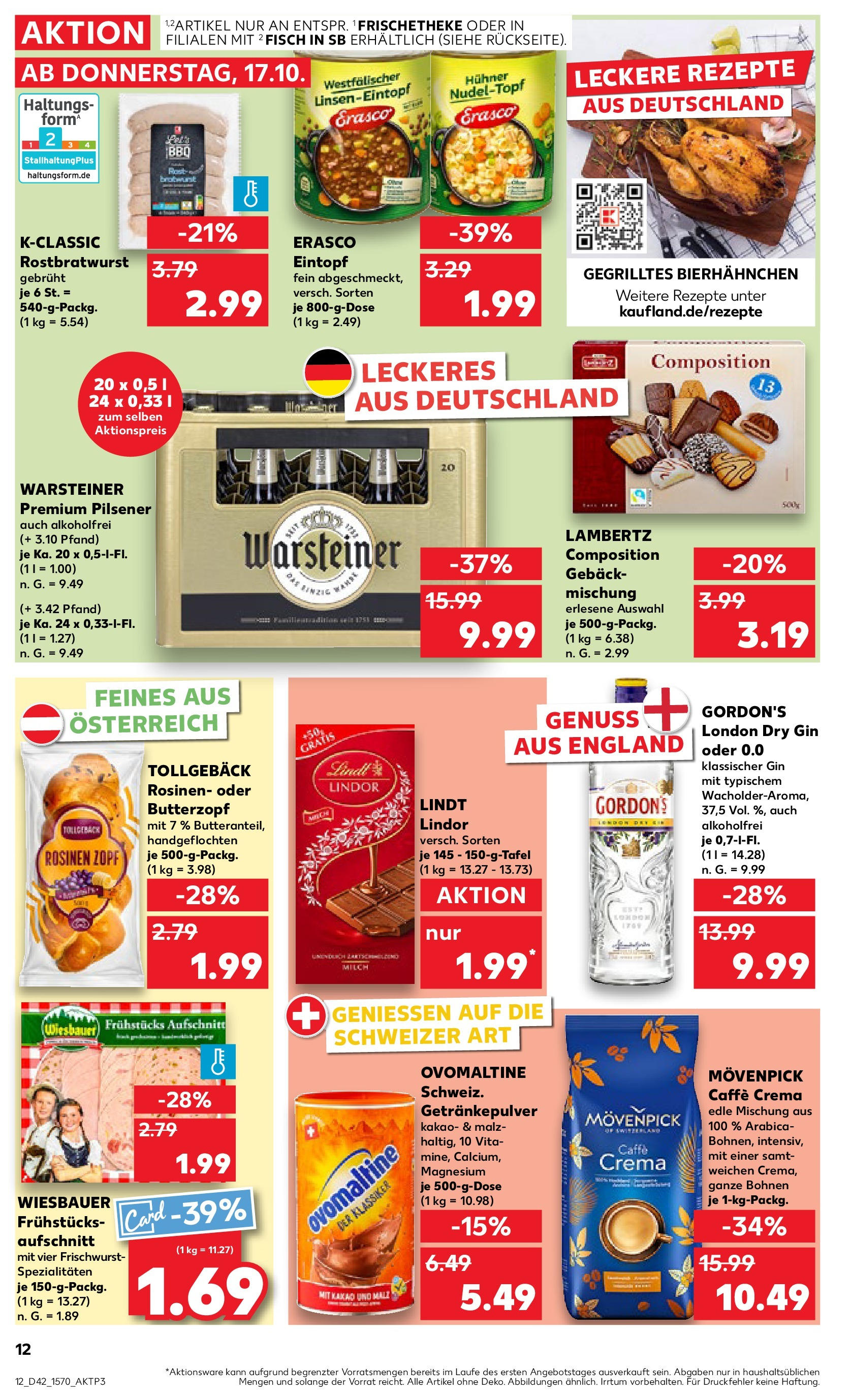 Kaufland - Nordrhein - Westfalen  (ab 17.10.2024) » Angebote Online zum Blättern | Seite: 14 | Produkte: Haribo, Cola, Monster, Ketchup