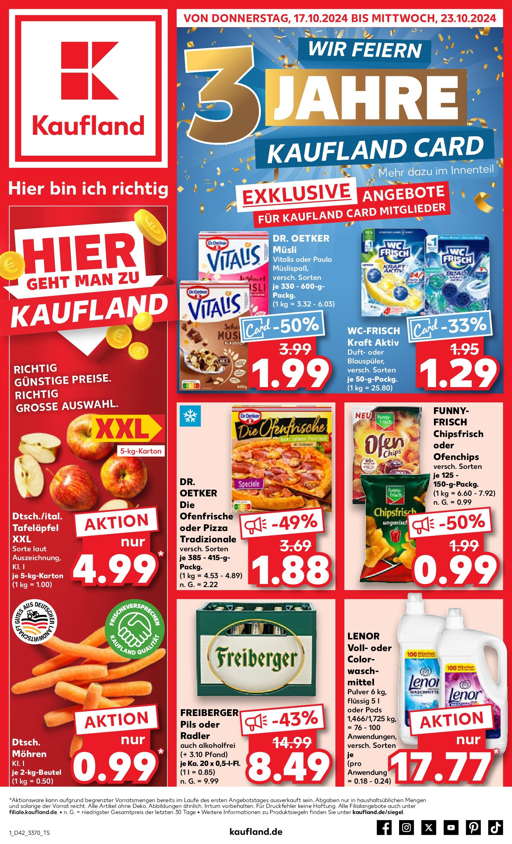 Kaufland - Berlin (ab 17.10.2024) » Angebote Online zum Blättern | Seite: 3 | Produkte: Maggi, Fisch, Babybel, Salat