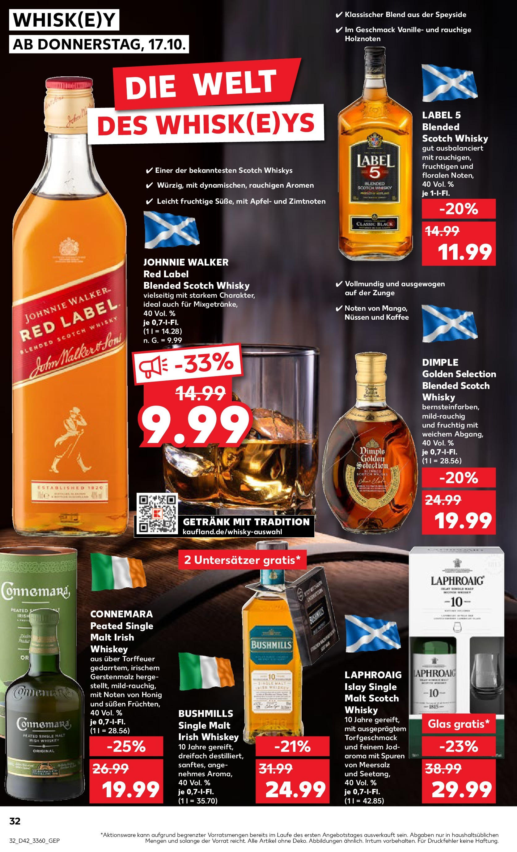 Kaufland - Berlin (ab 17.10.2024) » Angebote Online zum Blättern | Seite: 32 | Produkte: Whisky, Kaffee, Whiskey, Johnnie walker