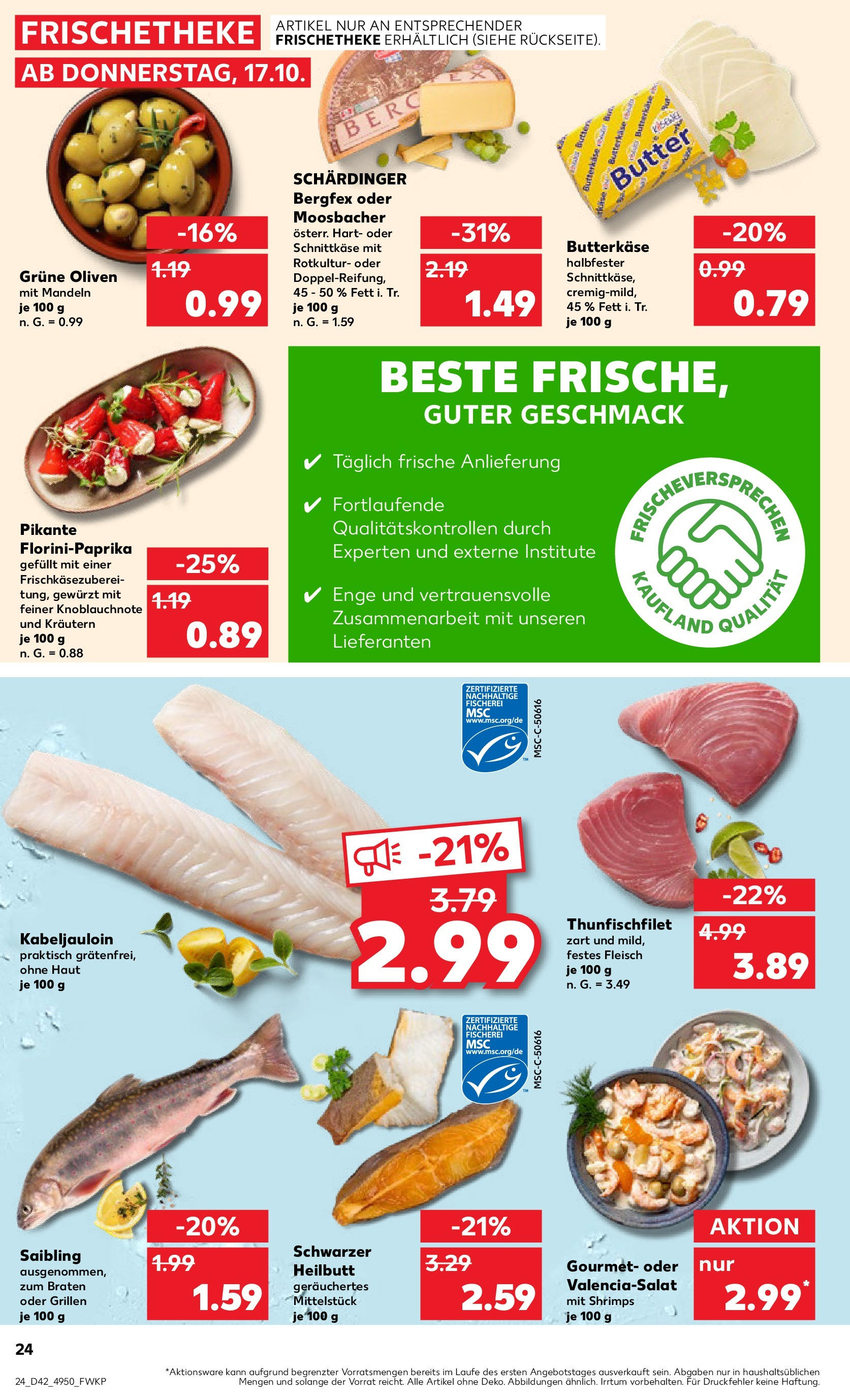 Kaufland - Baden-Württemberg  (ab 17.10.2024) » Angebote Online zum Blättern | Seite: 24 | Produkte: Wurst, Knoblauch