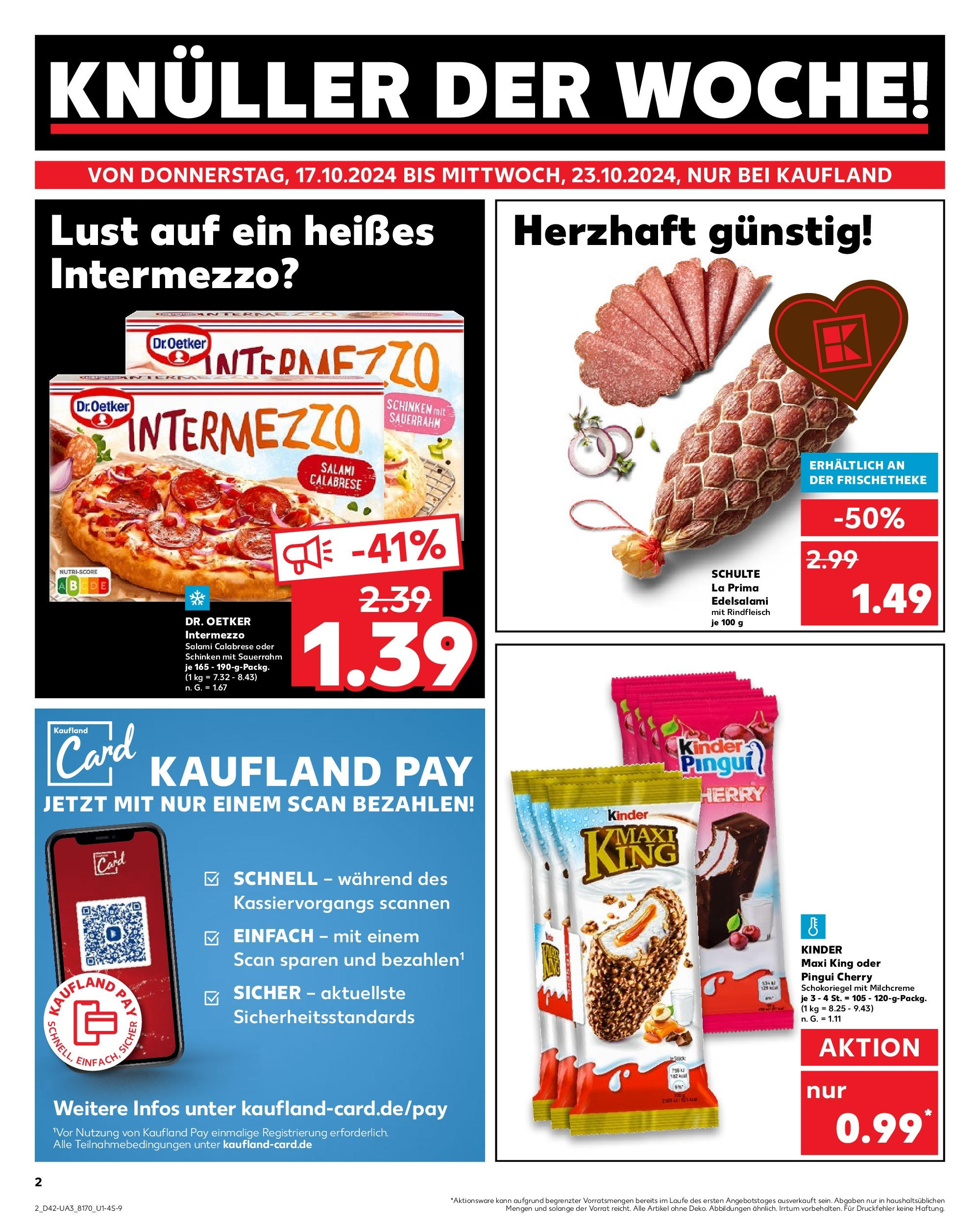 Kaufland - Hamburg (ab 17.10.2024) » Angebote Online zum Blättern | Seite: 4 | Produkte: Ritter sport, Pampers, Creme, Chips