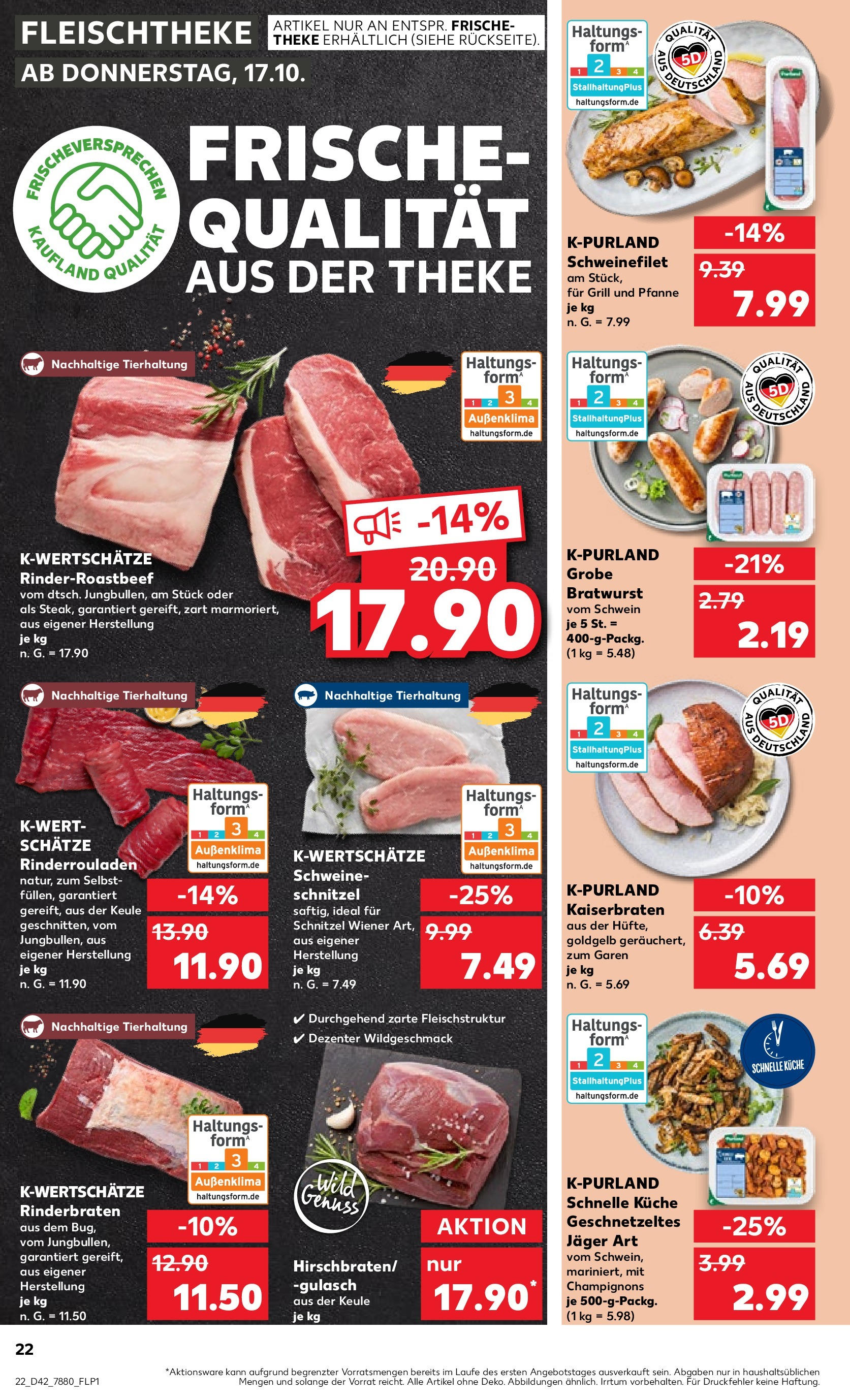 Kaufland - Hamburg (ab 17.10.2024) » Angebote Online zum Blättern | Seite: 26 | Produkte: Butter, Wurst, Schinken, Wein