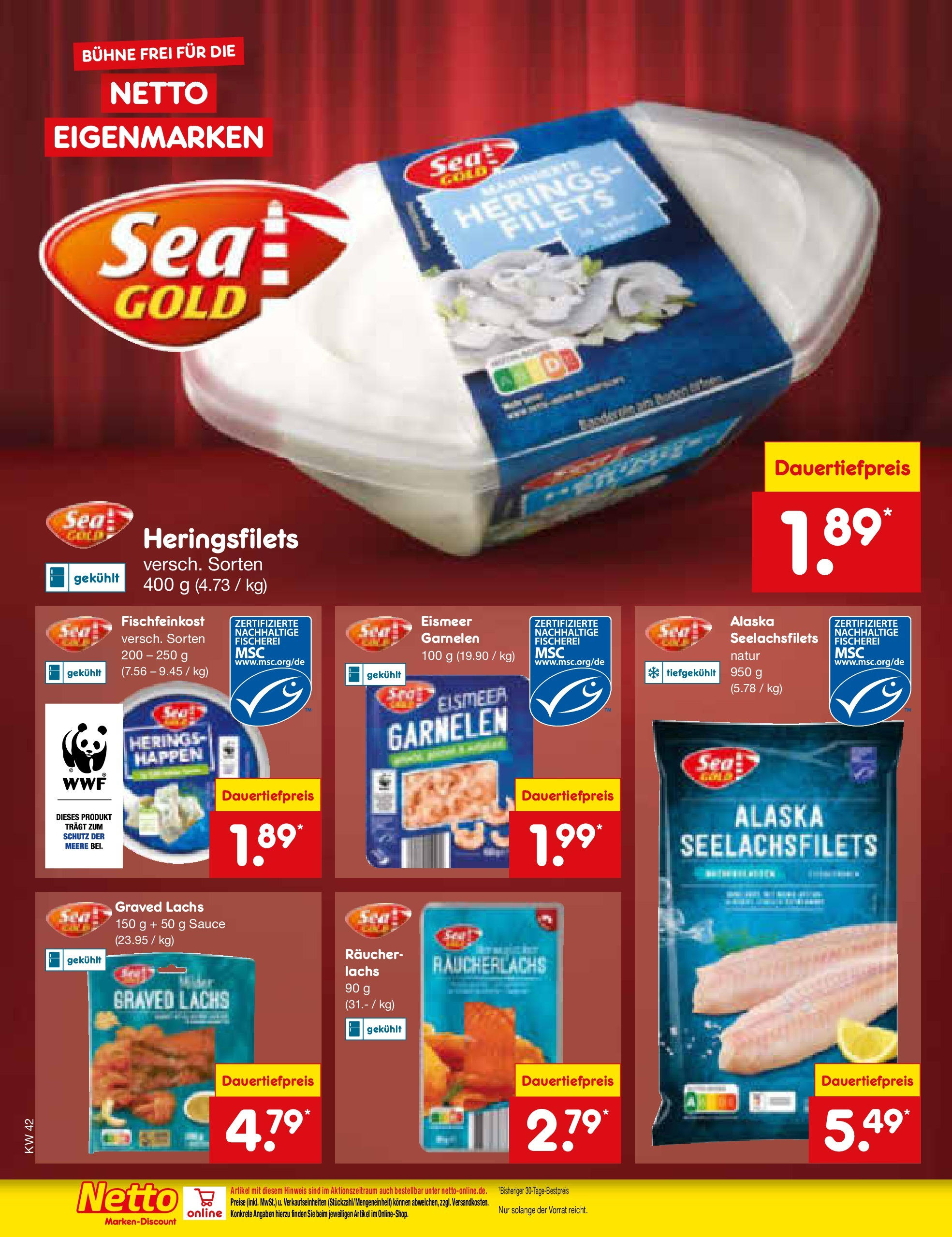 Netto Marken-Discount - Hessen (ab 14.10.2024) » Angebote | Seite: 20 | Produkte: Garnelen, Lachs, Räucherlachs