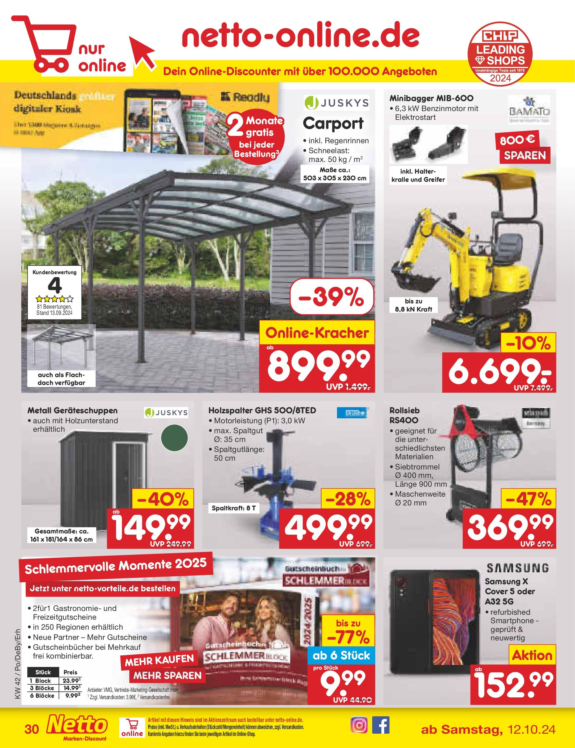 Netto Marken-Discount - Rheinland-Pfalz (ab 14.10.2024) » Angebote | Seite: 36 | Produkte: Samsung, Smartphone