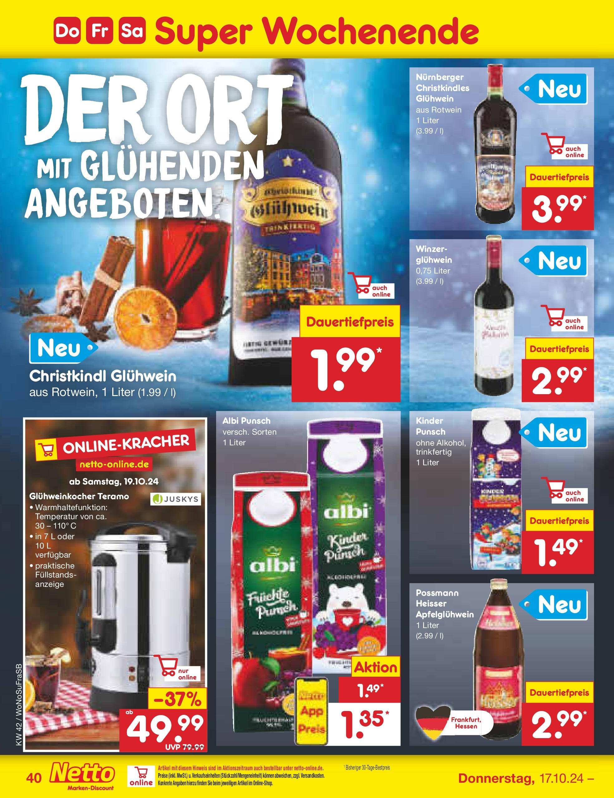 Netto Marken-Discount - Hessen (ab 14.10.2024) » Angebote | Seite: 50 | Produkte: Rotwein