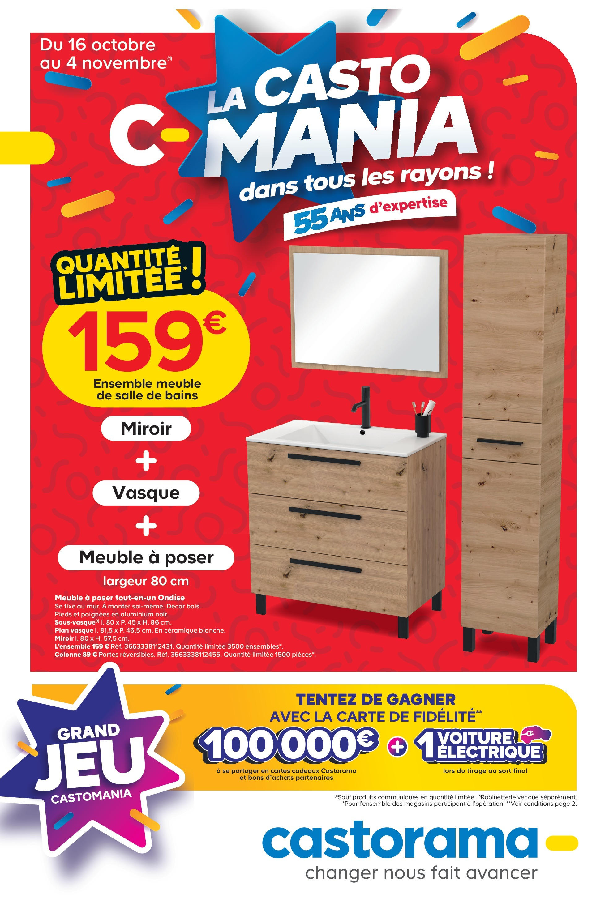 Castorama catalogue à partir du 16/10/2024 - promo en ligne | Page: 1 | Produits: Meuble, Poignées, Portes, Miroir