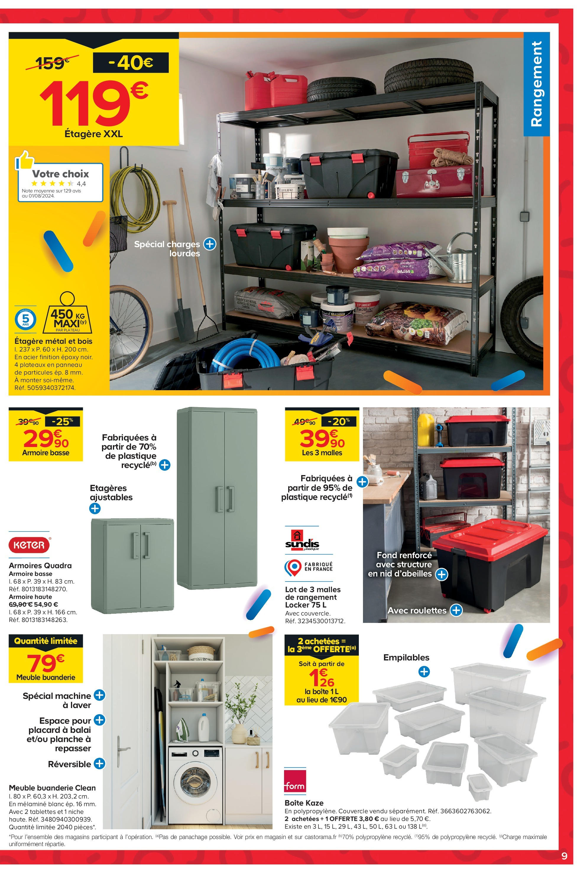 Castorama catalogue à partir du 16/10/2024 - promo en ligne | Page: 9 | Produits: Meuble, Plateau, Armoire, Étagère