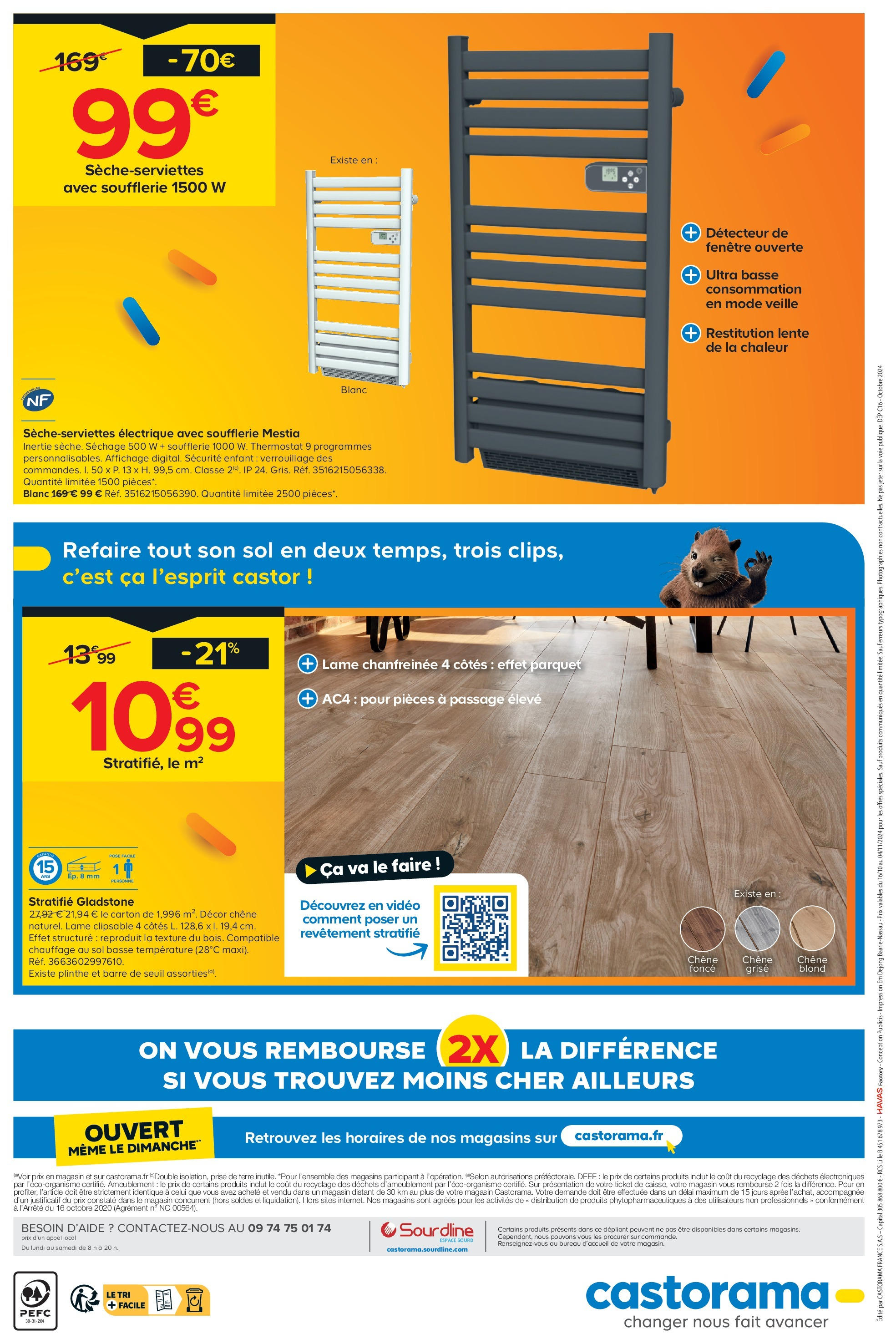 Castorama La Seyne-Sur-Mer, 168 Avenue Robert Brun  à partir du 16/10/2024 - promo en ligne | Page: 28 | Produits: Bureau, Plinthe, Parquet, Prise