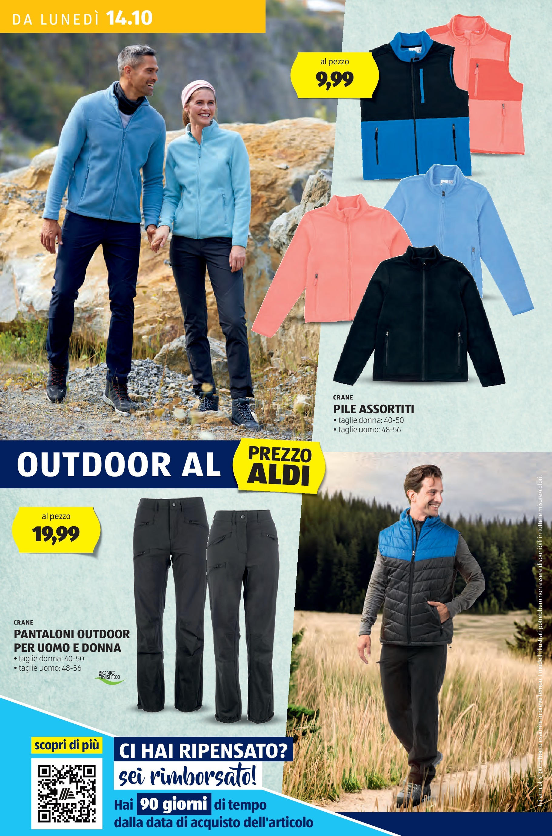 Nuovo Volantino Aldi	 dal 14/10/2024 > offerte anteprima 🛍️ | Pagina: 18 | Prodotti: Pile, Pantaloni, Data