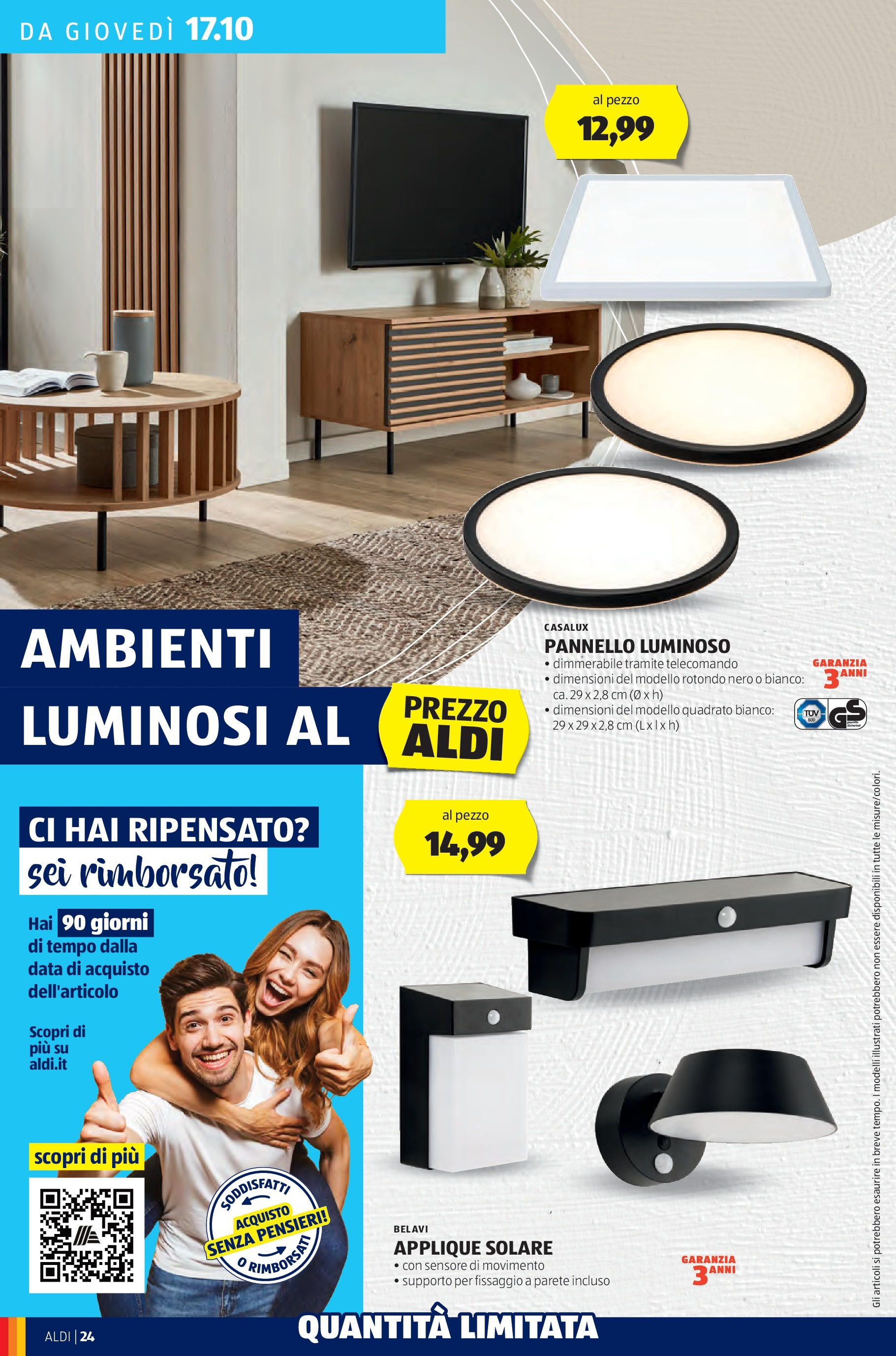 Nuovo Volantino Aldi	 dal 14/10/2024 > offerte anteprima 🛍️ | Pagina: 24 | Prodotti: Telecomando, Data