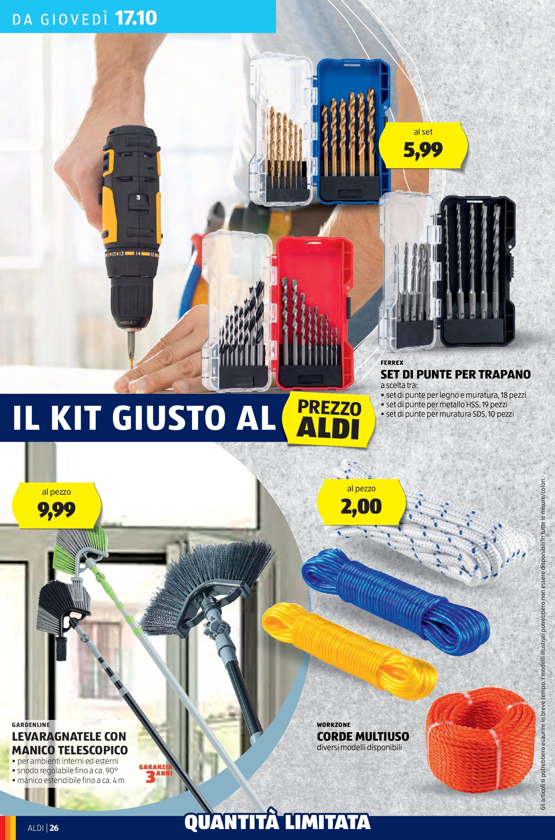 Nuovo Volantino Aldi	 dal 14/10/2024 > offerte anteprima 🛍️ | Pagina: 26 | Prodotti: Trapano