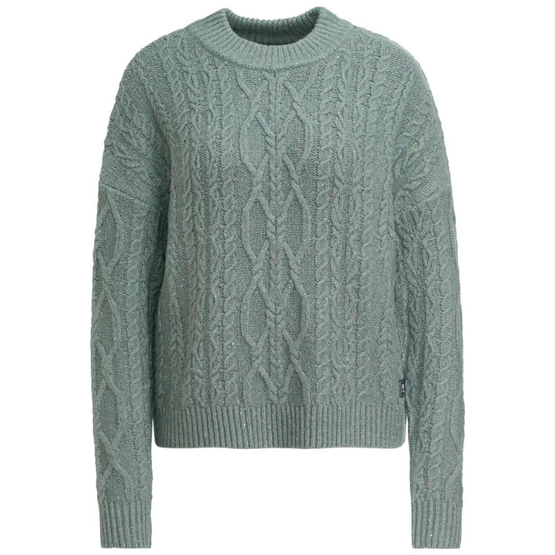 Damen Strickpullover mit Zopfmuster