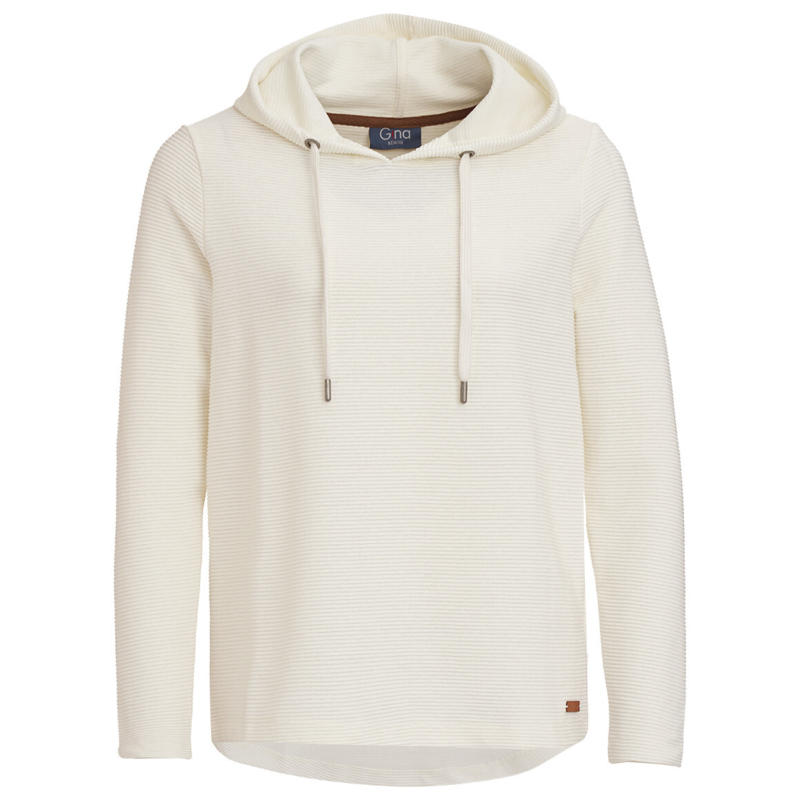 Damen Hoodie mit Rippstruktur