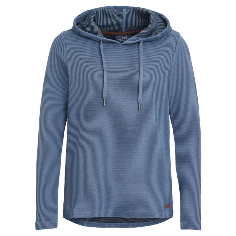 Damen Hoodie mit Rippstruktur