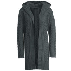 Damen Strickjacke mit Zopfmuster