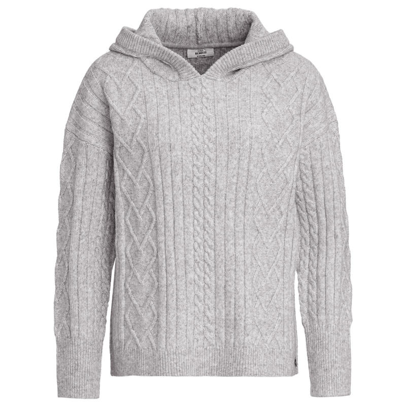 Damen Strickpullover mit Kapuze